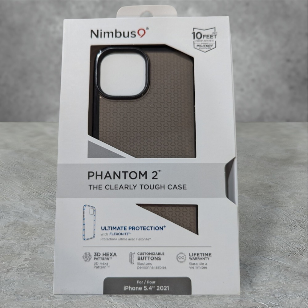 A5. Nimbus9 Phantom 2 Case for Apple iPhone 5.4 2021 (13 Mini) In Gray/Black